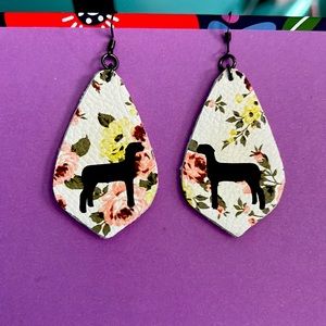 Handmade two sided show lamb earrings